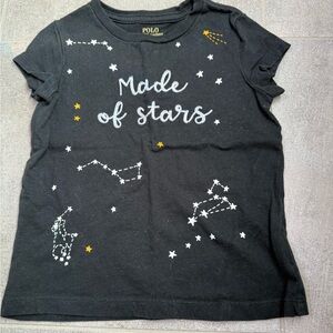 Polo Ralph Lauren Black 'Made of Stars' T-Shirt